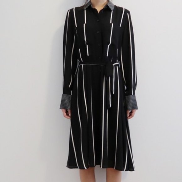 Who What Wear Dresses & Skirts - Who What Wear BW stripe shirt dress 2x